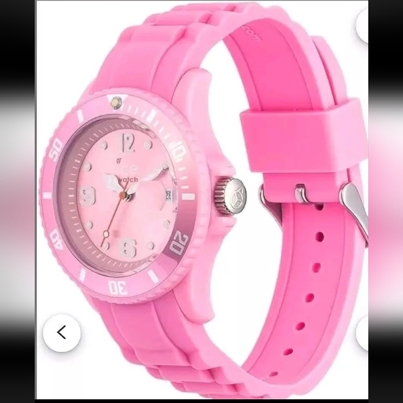 ICE Watch Pink Rose Plastic and Silicone Watch Sili Wrist Watch Womens Gift - Picture 2 of 8